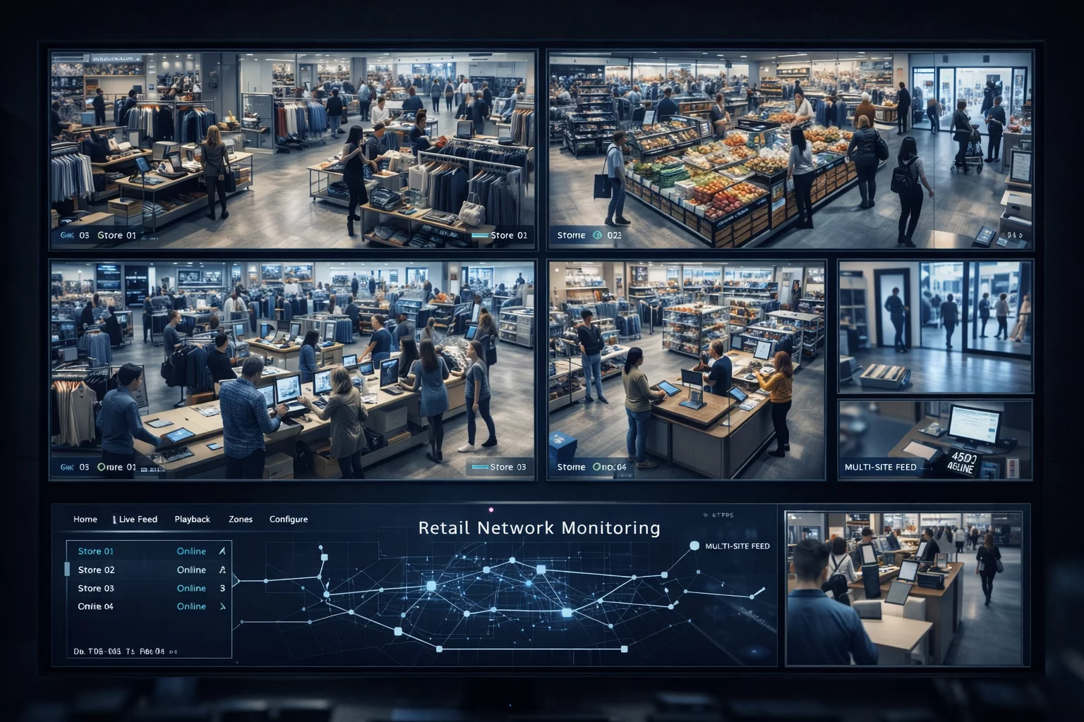 Caso de uso de videovigilancia en retail multisede